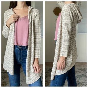 Say What? Multicolored Hooded Cardigan